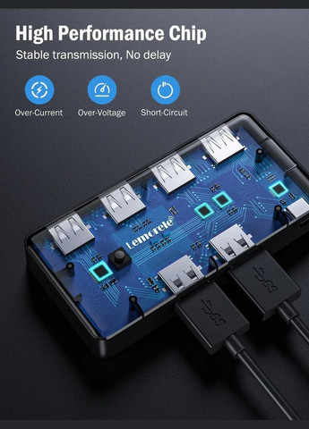 Коммутатор Lemorele 2 In 4 Out USB 3.0 USB KVM Switch Ugreen (300523813)