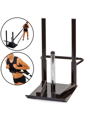 Сани тренировочные для кроссфита с ремнями в комплекте ECONOMY SLED QT1002A Zelart (332623099)