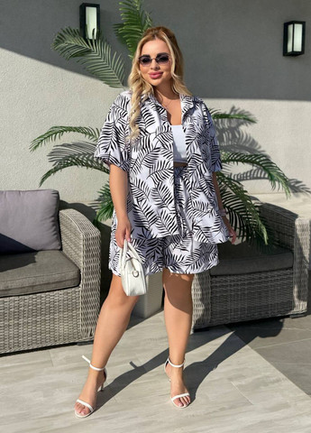 Летний женкий костюм рубашка шорты Modena (335009755)