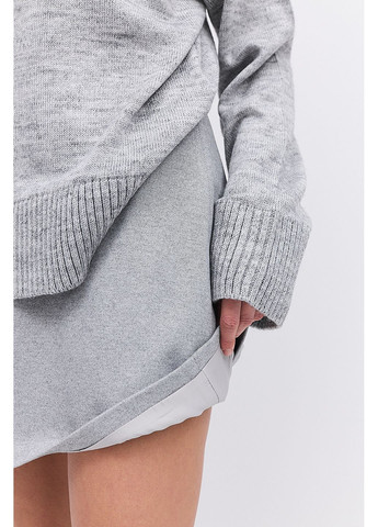 Кашемірова спідниця міні сірого кольору з меланжем розмір Arjen (373682201)