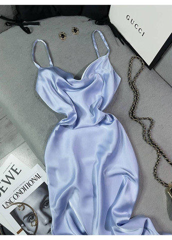 Блакитна вечірня сукня жіноча KaraMix однотонна