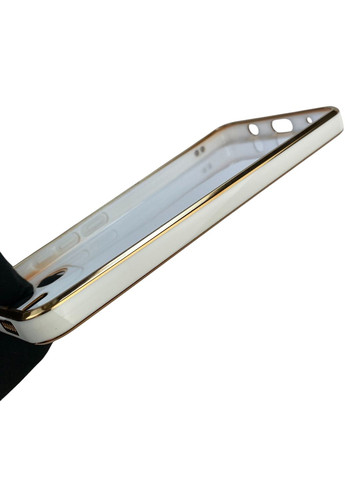 Чехол для Redmi A1 с кольцом MagSafe с золотой окантовкой на редми а1 белый gs1 Xiaomi (366231506)