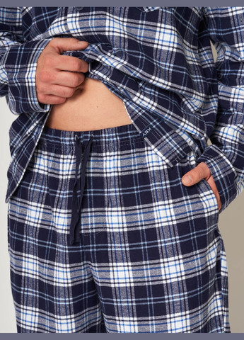 Чоловіча тепла фланелева піжама Key (315388365)