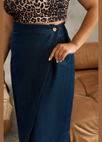 Синяя однотонная юбка Minova