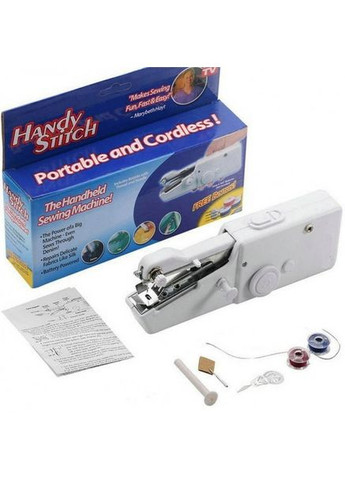 Ручная мини-швейная машинка портативная MHZ Handy Stitch Белая No Brand (312486104)