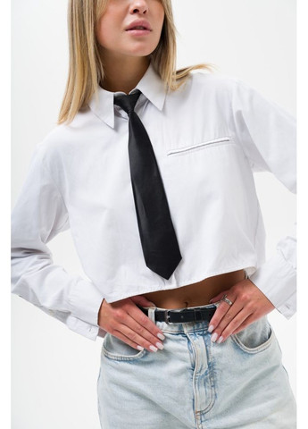 Вузька укорочена краватка на резинці Vindzor Black Without (364925470)