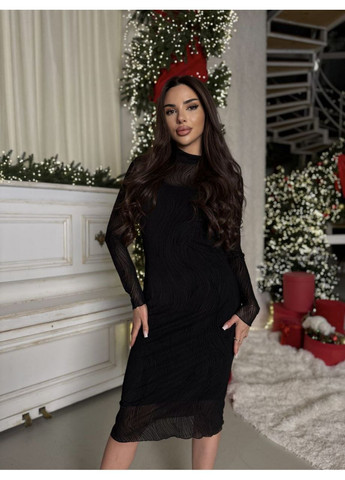 Чорна святковий, коктейльна, вечірня, кежуал жіноча святкова сукня силуетна Asi.Store.ua