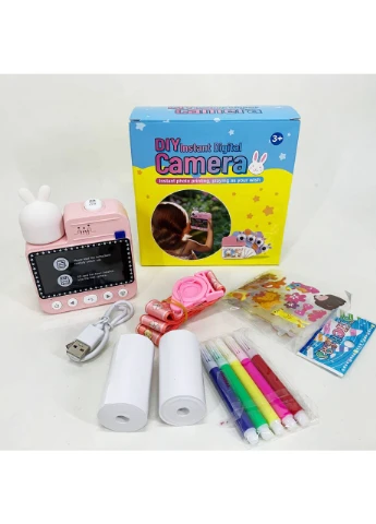 Детский фотоаппарат мгновенной печати JD30 PINK No Brand (397594354)
