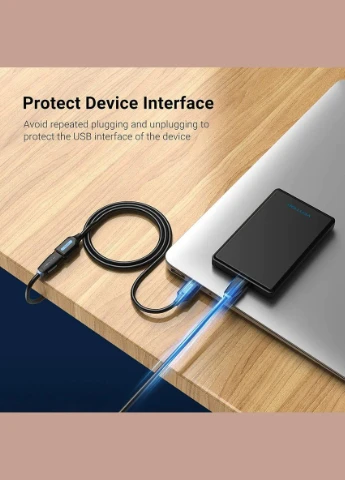 Кабель USB 3.0 A Male to A Female Extension Cable 3M black PVC Type (CBHBI) Vention (305772487)