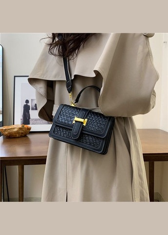 Женская классическая сумка кросс-боди через плечо черная No Brand (290665283)