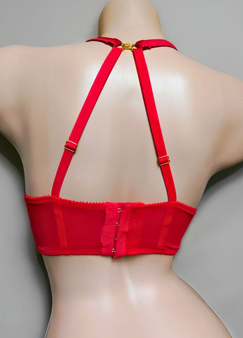 Червоний бюстгальтер мережевний pepco м'яка чашка (7781) FS