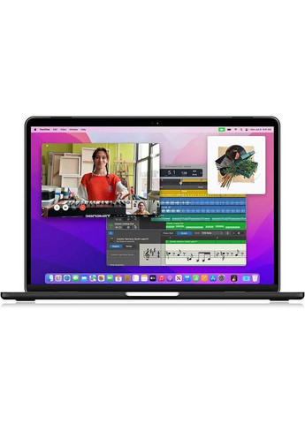 Чохол-накладка для MacBook Air 15.3" A2941 / A3114 / A 3241 M2 2023 / M3 2024 / M4 2025 чорна матова Black пластик Hardshell (369511557)