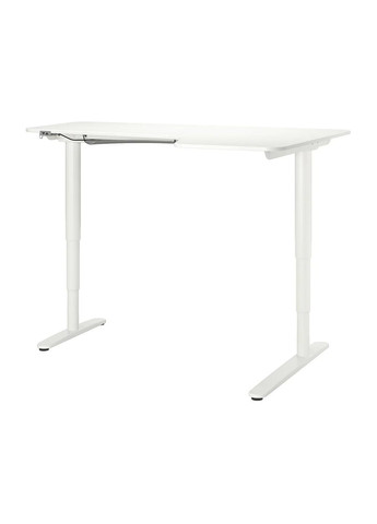Кутовий стіл праворуч/сидіти/стояти ІКЕА BEKANT 160х110 см (s29022501) IKEA (278405661)