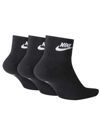 Чорні шкарпетки u nk nsw evry essential ankle 3pr уні Nike (399461367)