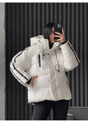 Біла зимня куртка зимова No Brand