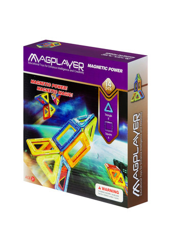 Конструктор магнітний 14 ел. (MPB-14) MagPlayer (316391968)