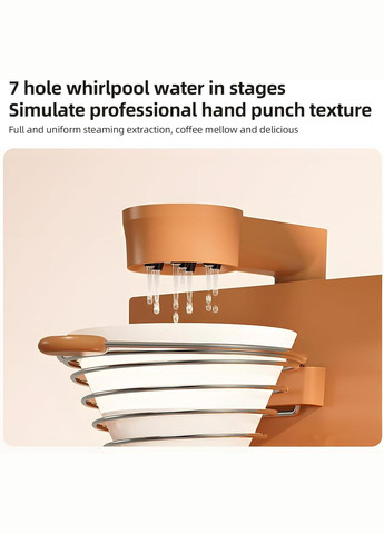 Автоматична краплинна кавоварка 300 мл. Drip Coffee Maker Brown (R-MA2302BR-VS) iCafilas (303348749)