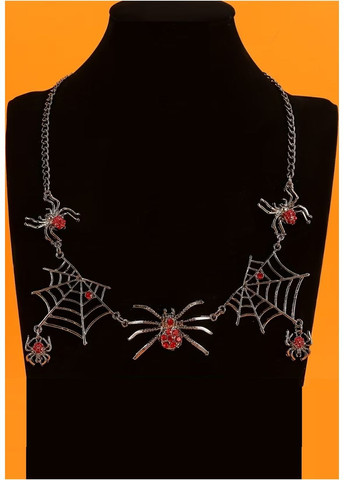 Готичне кольє хелловін павук, павутина, 1478 No Brand (362453643)
