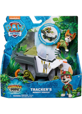 Щенки патруля в джунглях Машина обезьяна и фигурка Трекера Оригинал Paw Patrol Jungle Pups Tracker's Monkey Vehicle Spin Master (365251618)