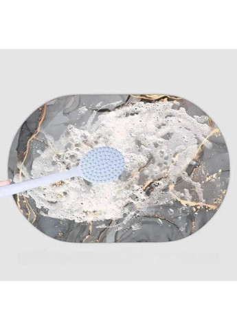 Килимок для ванної кімнати овальний вологопоглинаючий з діатоміту та каучуку No Brand (366890799)