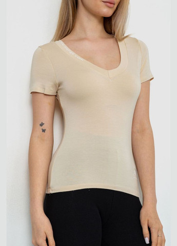 Світло-бежева футболка-топ жіноча Ager 186R513