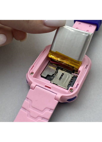 Детские часы Smart Watch Q12 Розовые No Brand (364119598)