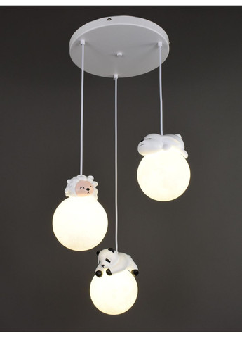 Люстра подвесная на 3 лампочки 28263 Белый 25-140х30х30 см. Sunnysky (365680445)