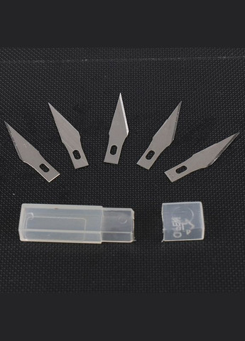 Набор лезвий для макетного ножа 10шт. Тип "D" No Brand (322650517)