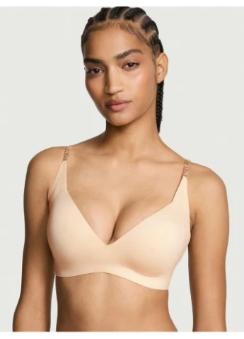 Бежевий демісезонний комплект (бюстгальтер, трусики) Victoria's Secret