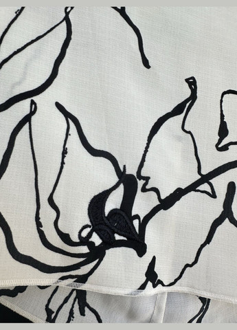 Білий святковий, коктейльна, повсякденний, кежуал, вечірня "flora" сукня-кейп, з спідницею-сонце, а-силует, кльош Halmun з квітковим принтом