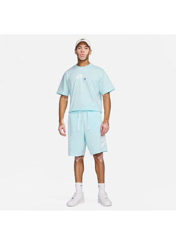 Блакитна футболка чоловіча m nsw tee m90 oc graphic pk4 light blue Nike