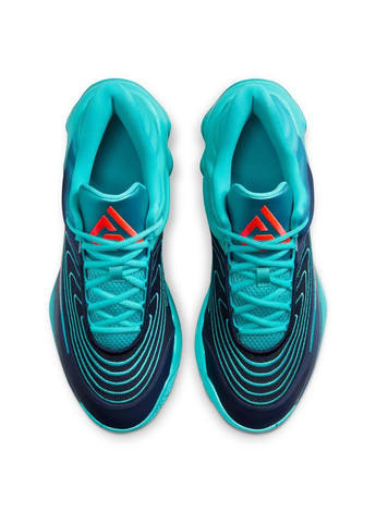 Бирюзовые демисезонные мужские кроссовки giannis immortality 4 бирюзовый Nike