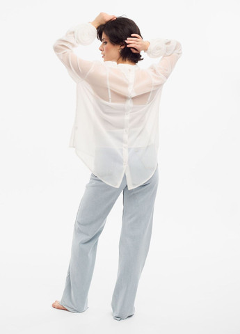 Біла блуза-сорочка прозора Success