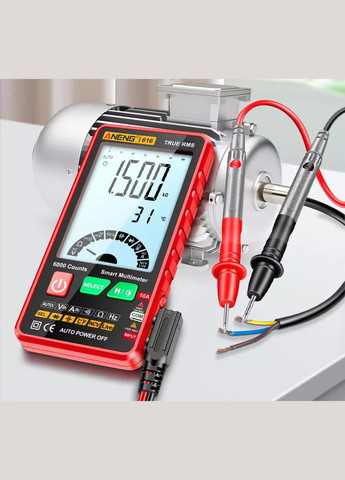 Цифровой мультиметр 616 Red с автоматическим диапазоном Aneng (303401403)