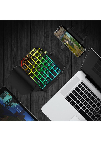 Ігрова міні клавіатура та мишка для телефону, bluetooth клавіатура з мишкою для телефону pubg codm standoff 2 No Brand (289978561)
