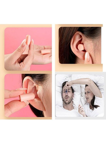 Пінопластові беруші кулеподібного типу – комфорт/захист для вашого сну, різнокольорові, упаковка 24 шт. No Brand (317353299)