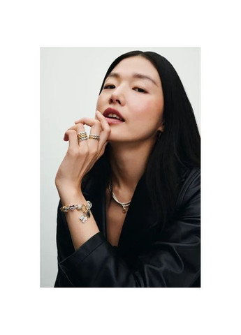 Срібна каблучка Пандора "Ряд сердець" 193427C00 Kabluchka (355345635)