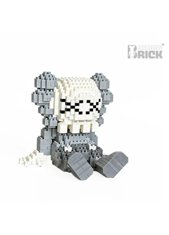 Конструктор 3д для взрослых и детей ArcaneBrick "Kaws Grey" 11см сборный блочный конструктор в форме 3D дизайнерская фигурка Magic (392468932)