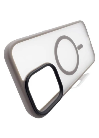 Чохол Metal Buttons Case MagSafe для Apple iPhone 16 Pro Gray (712098) BeCover (347175782)