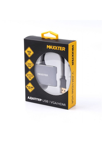 Перехідник (VAM-HDMI-VGA) Maxxter usb to hdmi/vga (268142905)