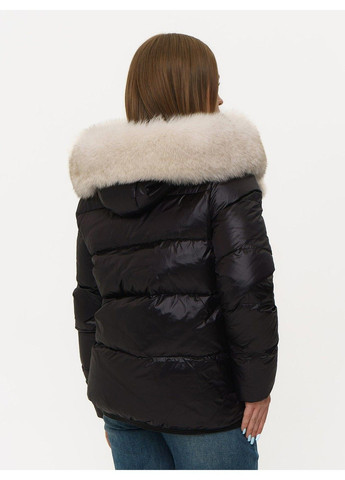 Черная зимняя куртка 21 - 04283 Vivilona