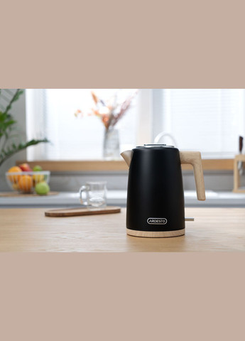 Электрочайник EKL-F420WWD, 1.7л, металл, мат, Strix, черный Ardesto (322458069)
