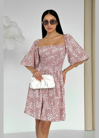 Кавова повсякденний, кежуал літня міні-сукня кольору кави Jadone Fashion