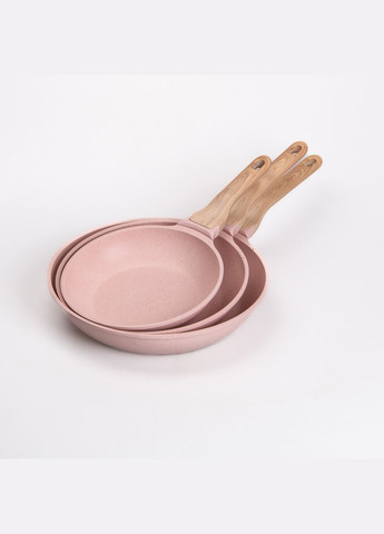 Набір із 3 алюмінієвих сковорідок з товстим дном та антипригарним покриттям HP-4-410P MGC (306849257)