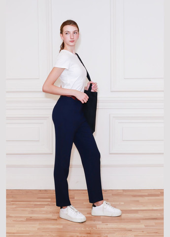 Темно-синие шерстяные брюки Треви Dolcedonna (308446433)