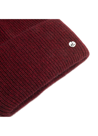 Набір шапка біні + шарф + рукавички жіночий вовна бордовий OLIVIA LuckyLOOK 287-280 (290278520)