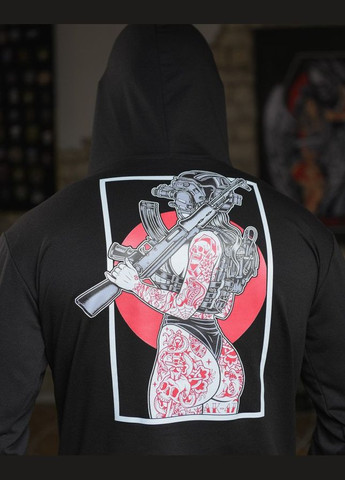 Тактичні чоловічі худі з чорним принтом No Brand (300532820)