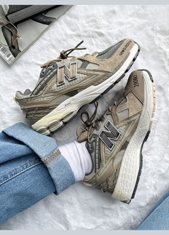 Кроссовки женские и мужские New Balance 1906D Brown Silver | Нью Баланс 1906 коричневые No Brand коричневые демисезоны (340916024)