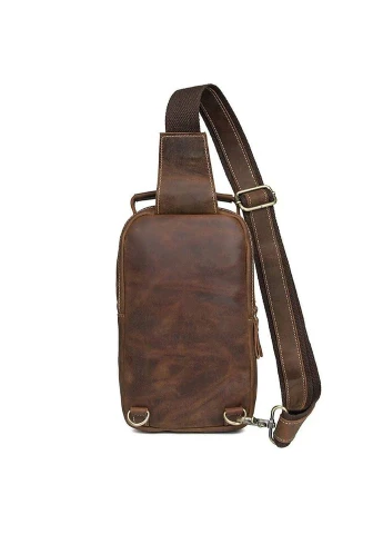 Рюкзак чоловічий JD4009B з натуральної шкіри Crazy Horse 15×25×7 см No Brand (400879631)