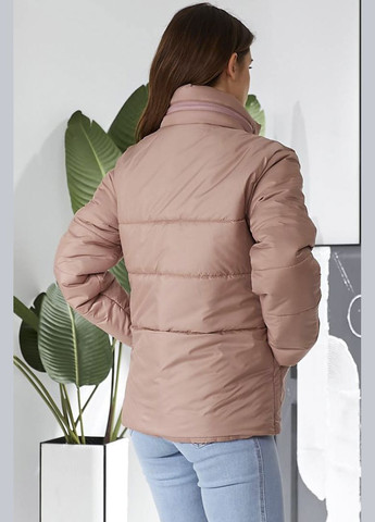 Пудрова демісезонна куртка жіноча демісезонна пудрового кольору Let's Shop